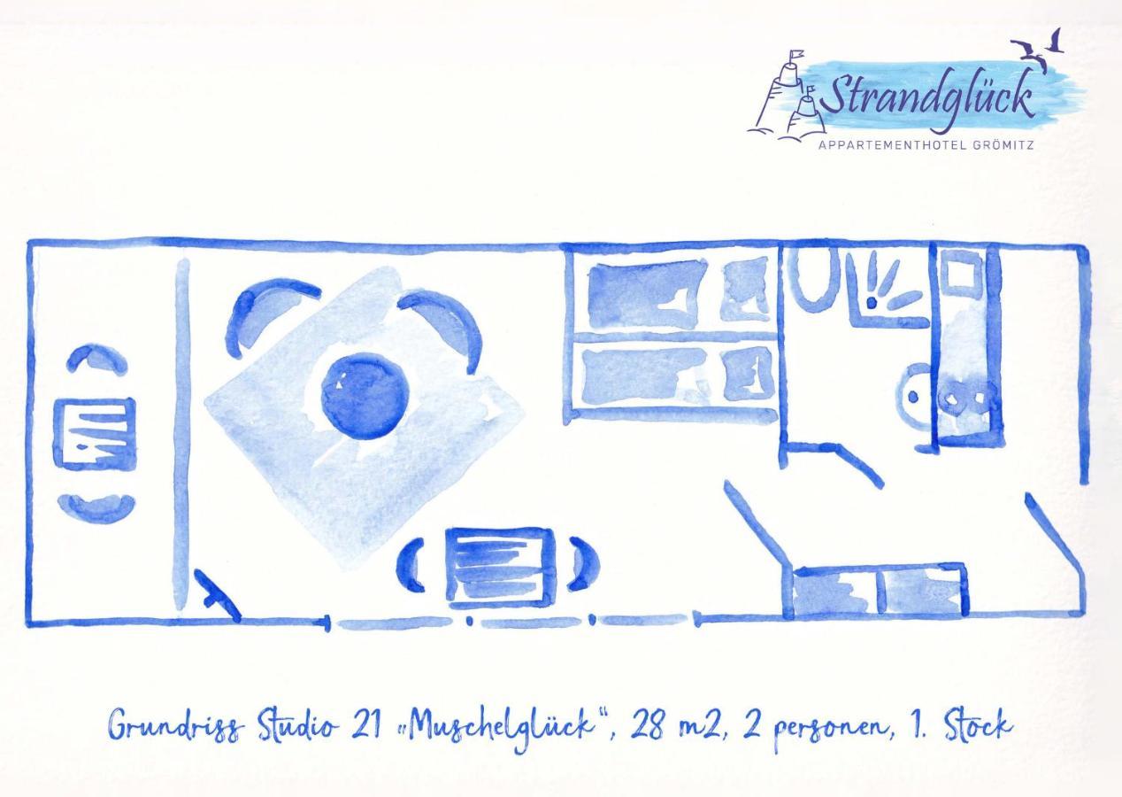 Studio 21 "Muschelglueck" Lägenhet Grömitz Exteriör bild